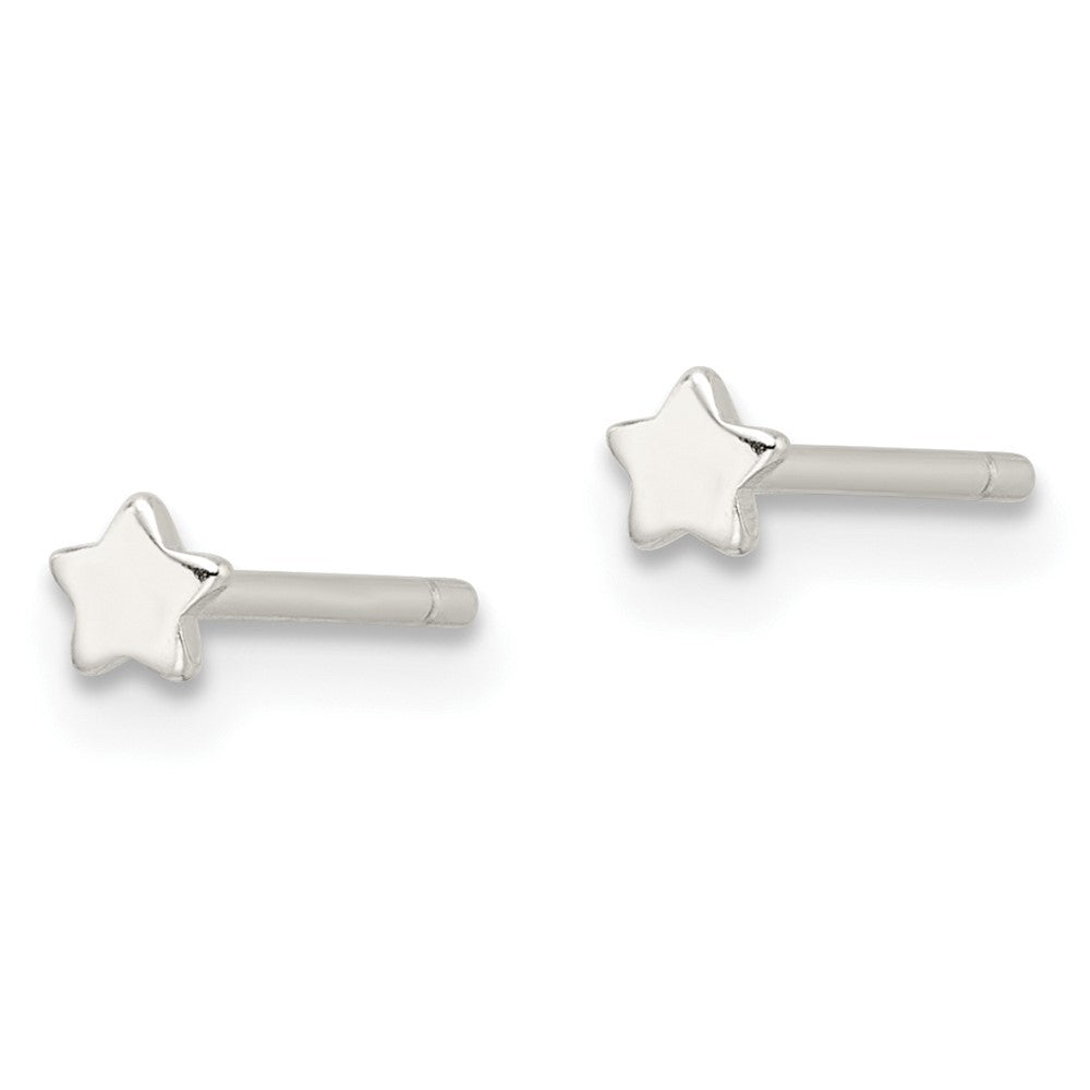 Sterlingsilber E-coating Stern Ohrstecker