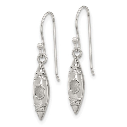 Sterlingsilber Poliert Canoe / Kayak Ohrhänger