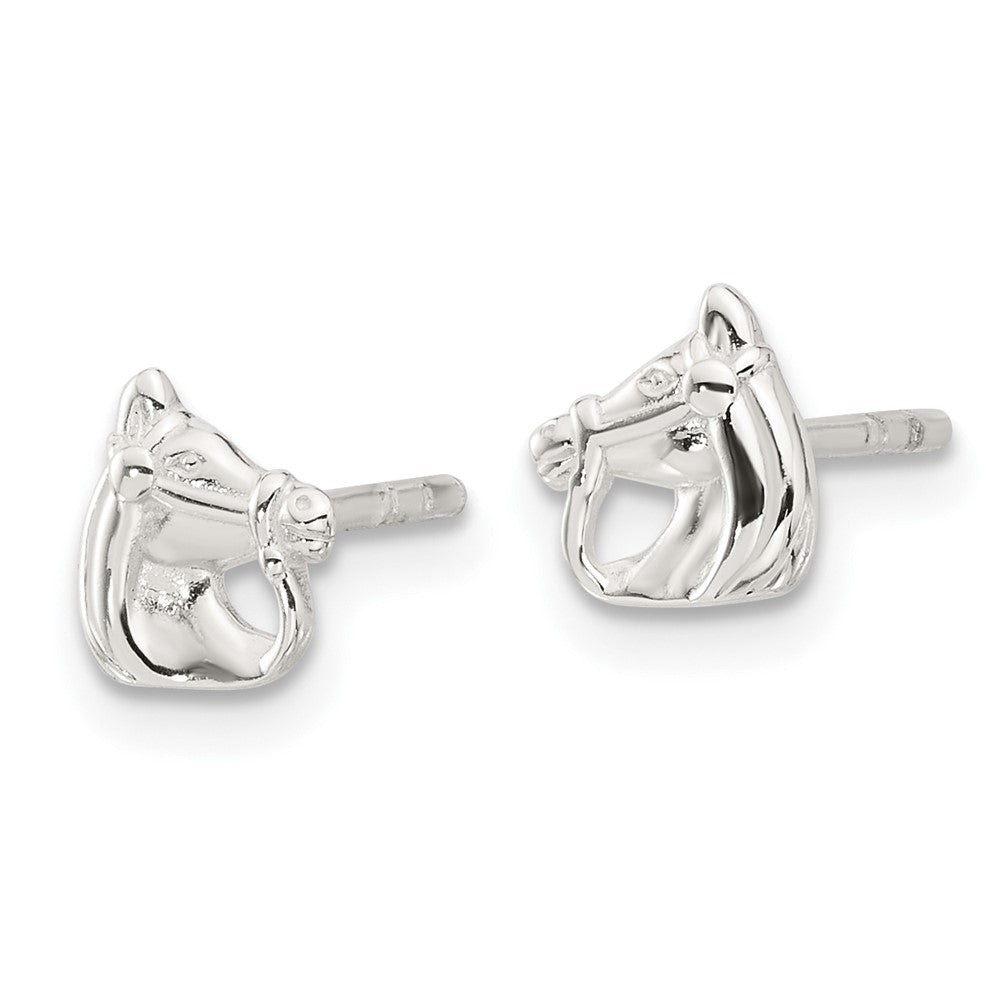 Sterlingsilber E-coated Pferd Ohrstecker