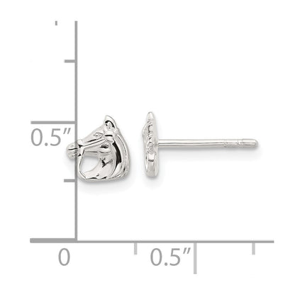 Sterlingsilber E-coated Pferd Ohrstecker