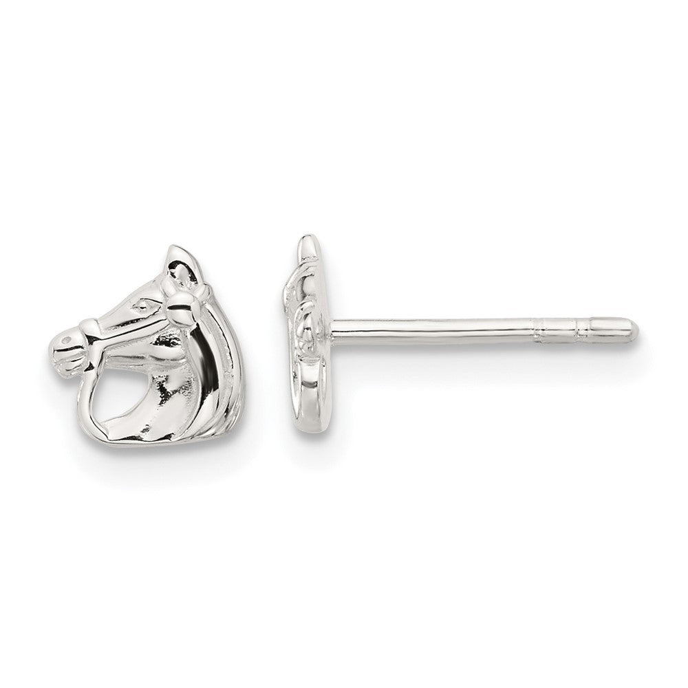 Sterlingsilber E-coated Pferd Ohrstecker