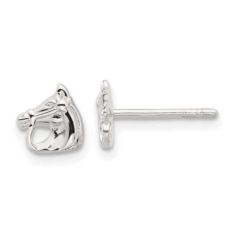 Sterlingsilber E-coated Pferd Ohrstecker