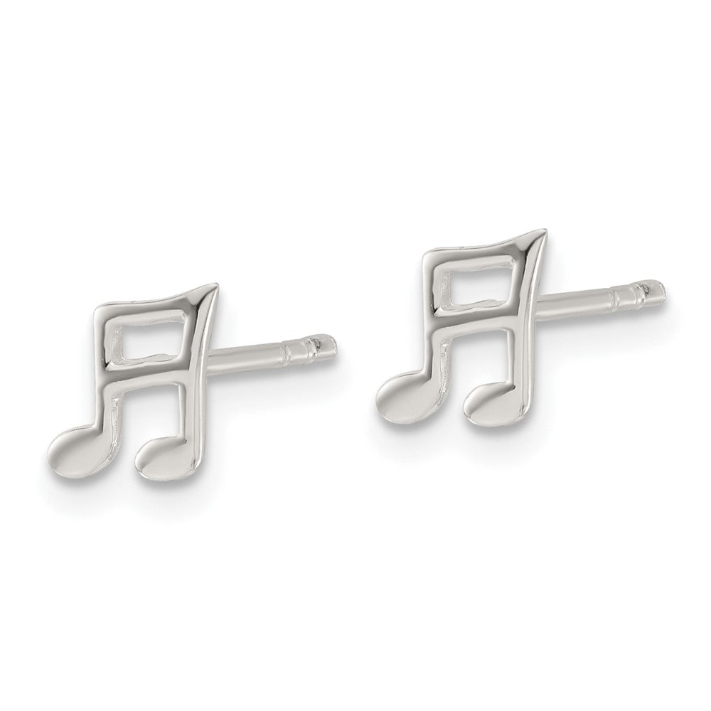 Sterlingsilber E-coated Musik Note Ohrstecker