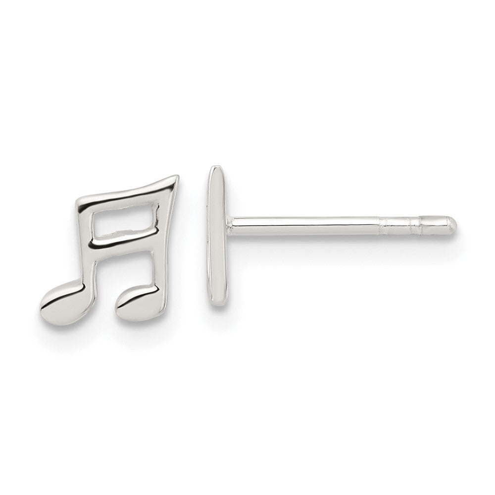Sterlingsilber E-coated Musik Note Ohrstecker
