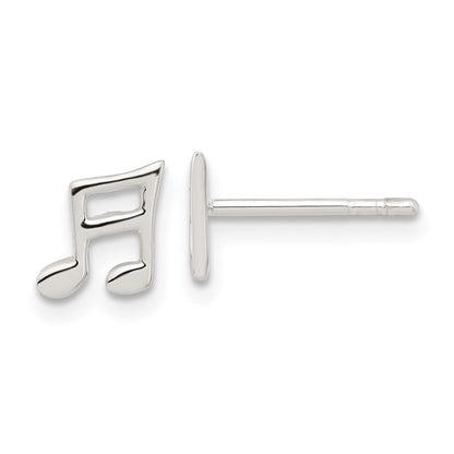 Sterlingsilber E-coated Musik Note Ohrstecker