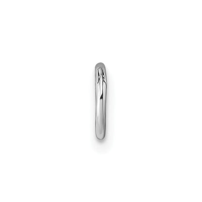 Sterlingsilber Rhodiniert Poliert Einfach Cartilage Creole Ohrring