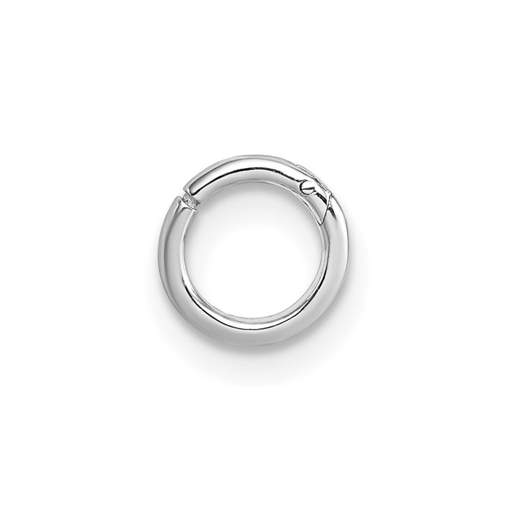 Sterlingsilber Rhodiniert Poliert Einfach Cartilage Creole Ohrring