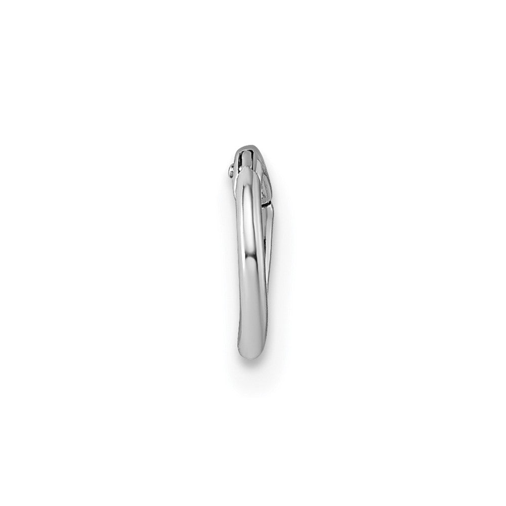 Sterlingsilber Rhodiniert Poliert Einfach Cartilage Creole Ohrring