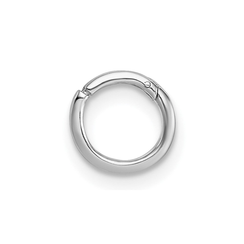 Sterlingsilber Rhodiniert Poliert Einfach Cartilage Creole Ohrring