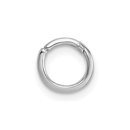 Sterlingsilber Rhodiniert Poliert Einfach Cartilage Creole Ohrring