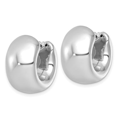 Sterlingsilber Poliert Rhodiniert Creolen