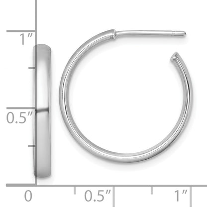 Sterlingsilber Rhodiniert Poliert Ohrstecker
