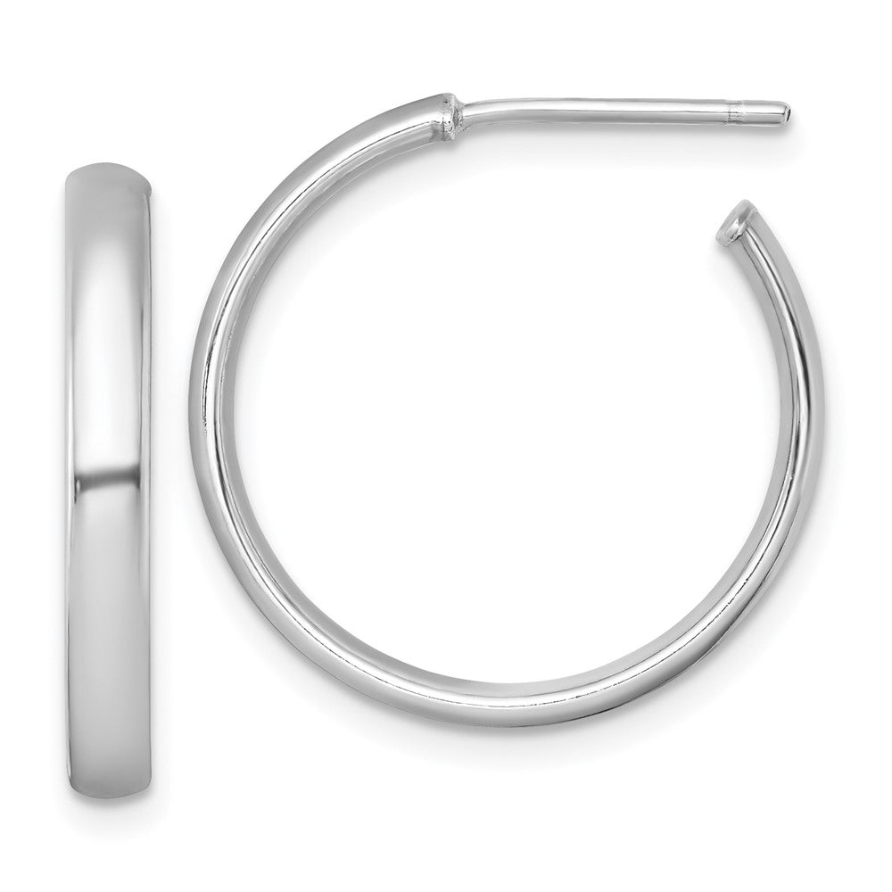 Sterlingsilber Rhodiniert Poliert Ohrstecker