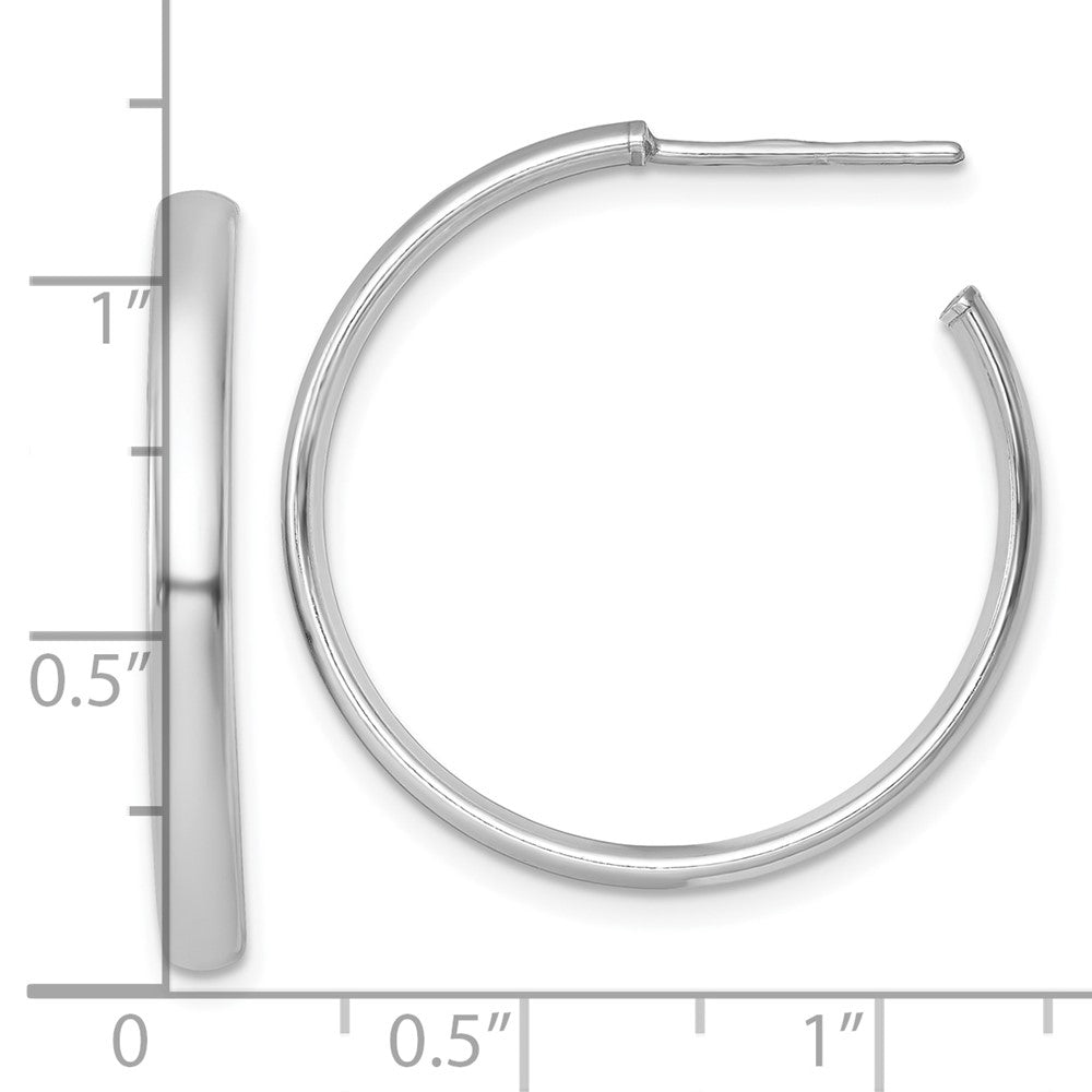 Sterlingsilber Rhodiniert Poliert Ohrstecker