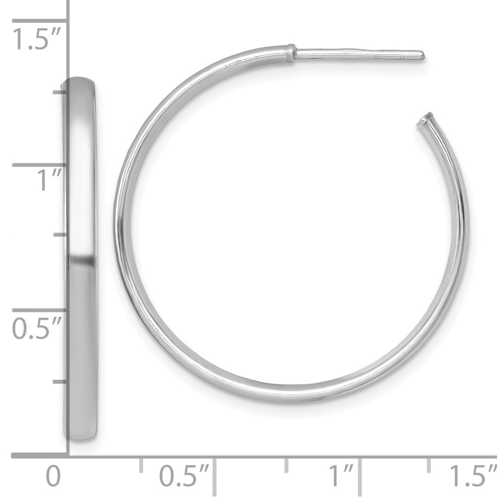 Sterlingsilber Rhodiniert Poliert Ohrstecker