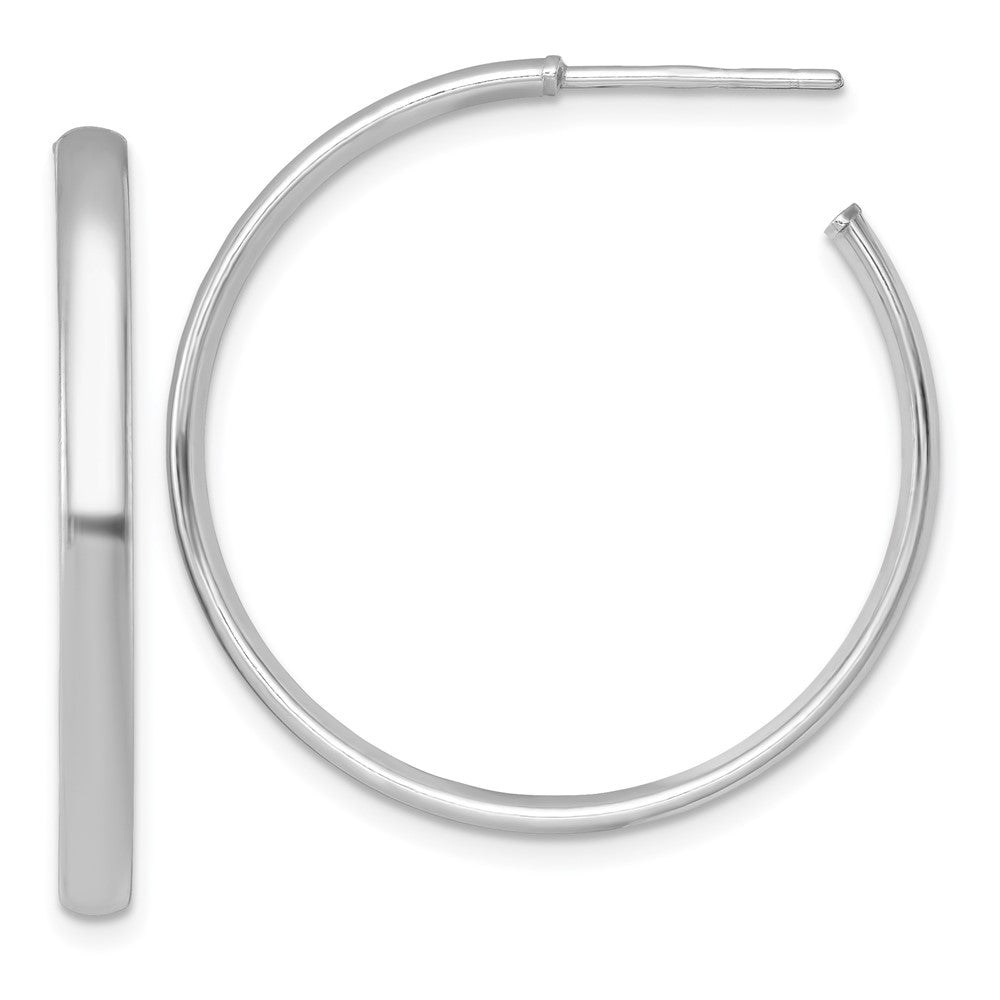 Sterlingsilber Rhodiniert Poliert Ohrstecker