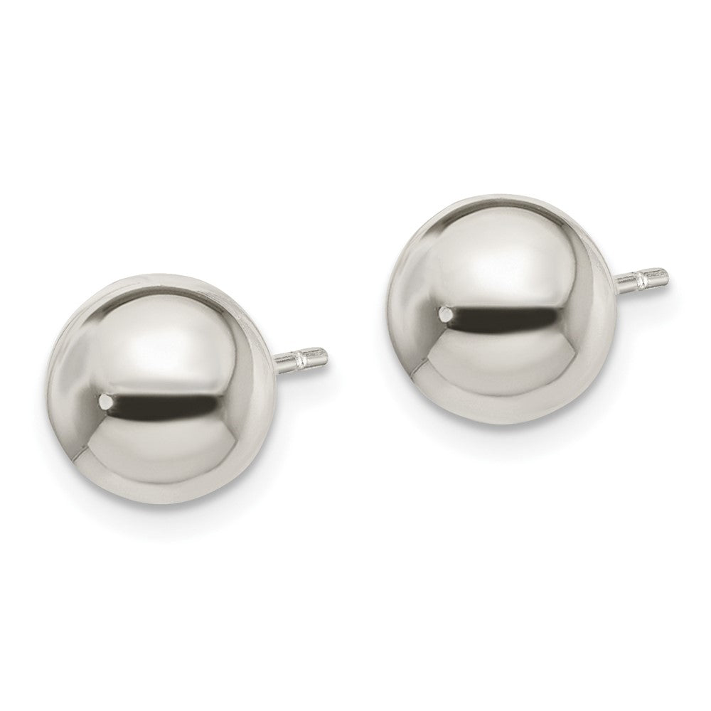 Sterlingsilber Poliert 8mm Kugel Ohrringe