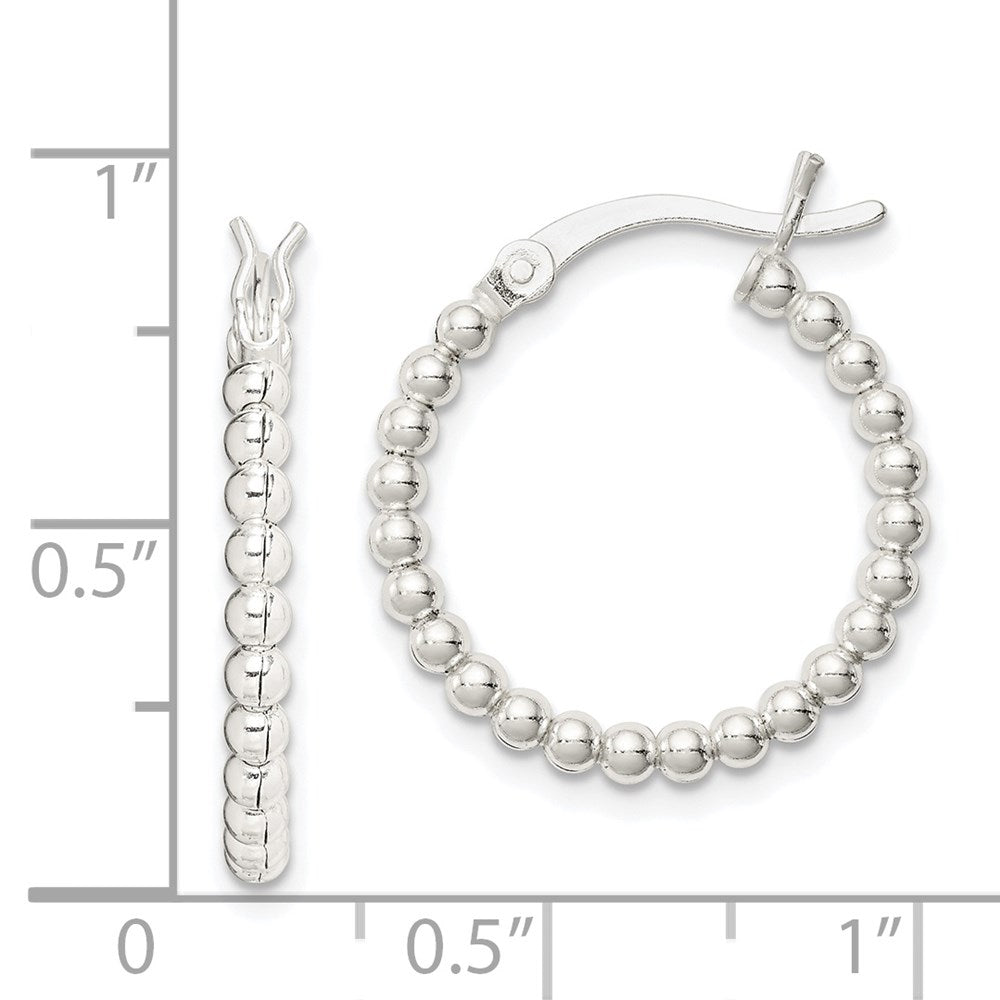Sterlingsilber Poliert Gekugelt 2mm Creolen