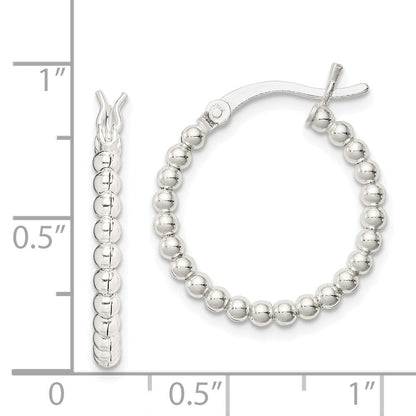 Sterlingsilber Poliert Gekugelt 2mm Creolen