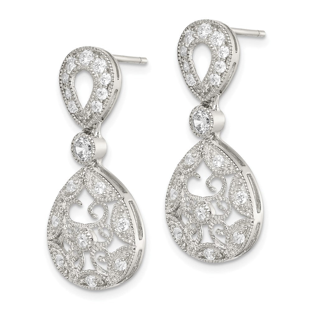Sterlingsilber Zirkonia Antik Style Ohrringe