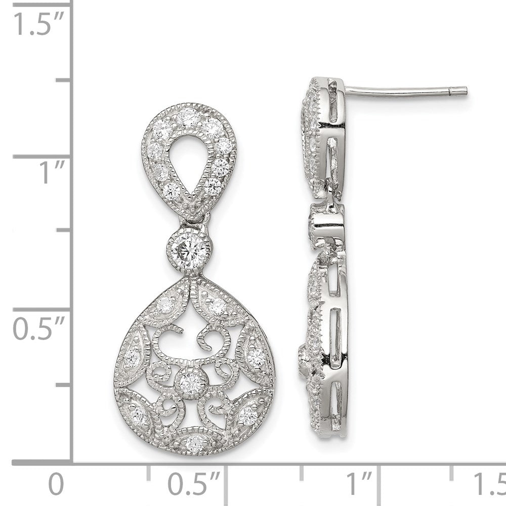 Sterlingsilber Zirkonia Antik Style Ohrringe