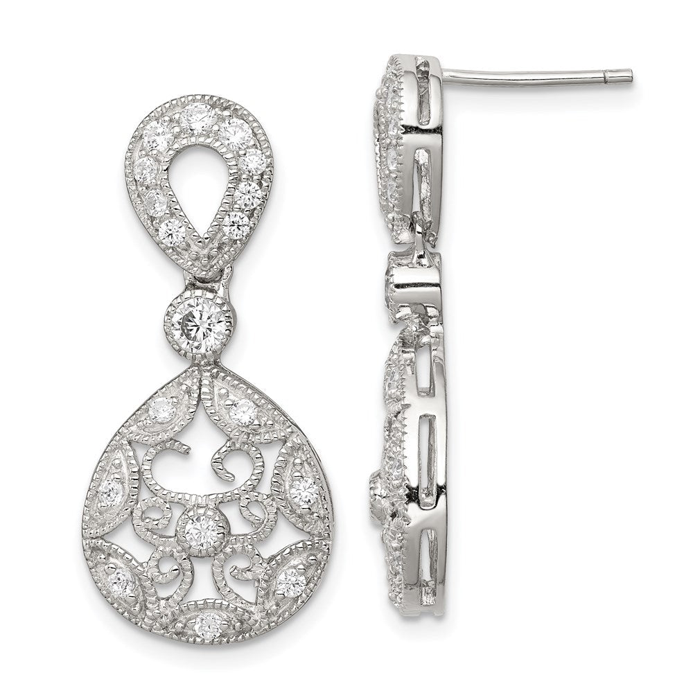 Sterlingsilber Zirkonia Antik Style Ohrringe