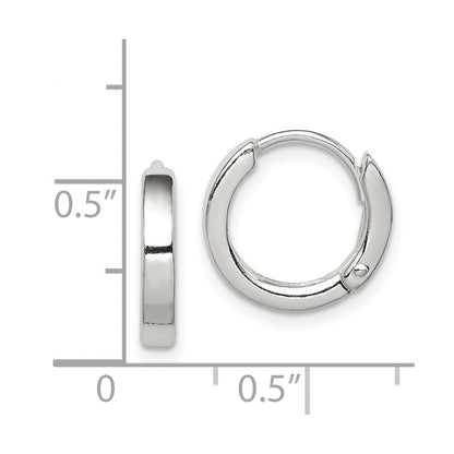 Sterlingsilber Rund Klappbar Creolen