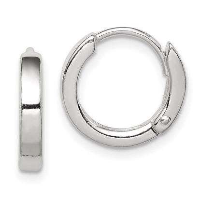 Sterlingsilber Rund Klappbar Creolen