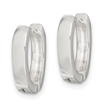 Sterlingsilber Oval Klappbar Creolen