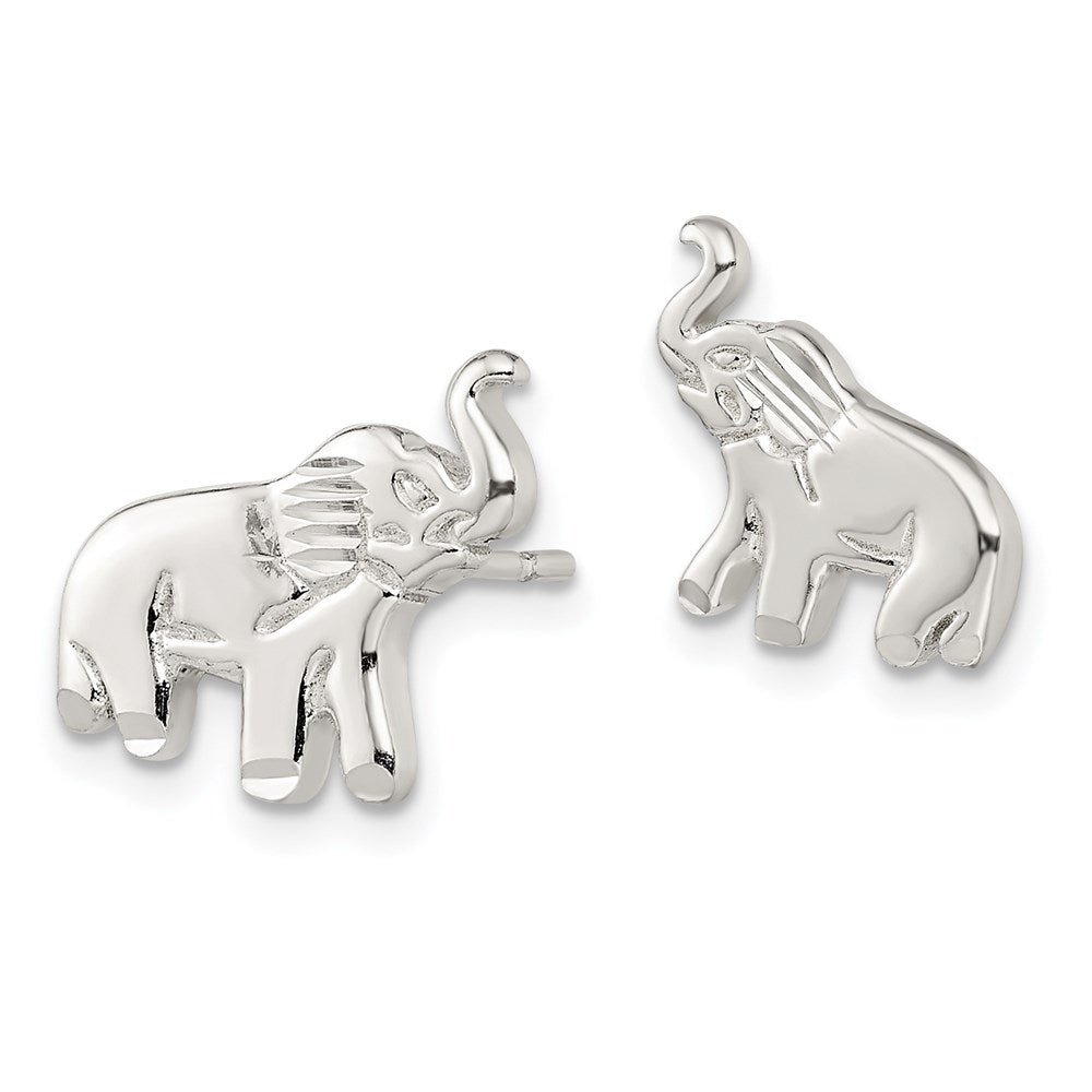 Sterlingsilber Elefant Ohrstecker