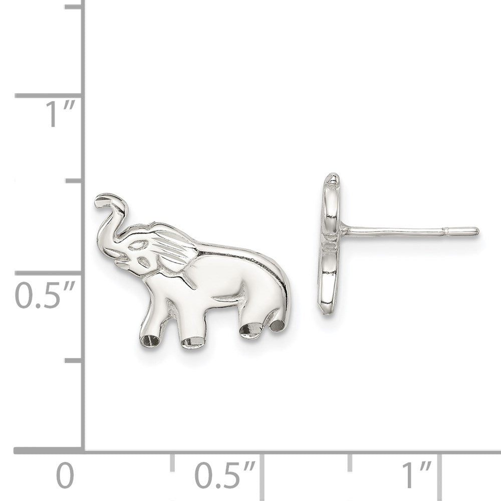 Sterlingsilber Elefant Ohrstecker