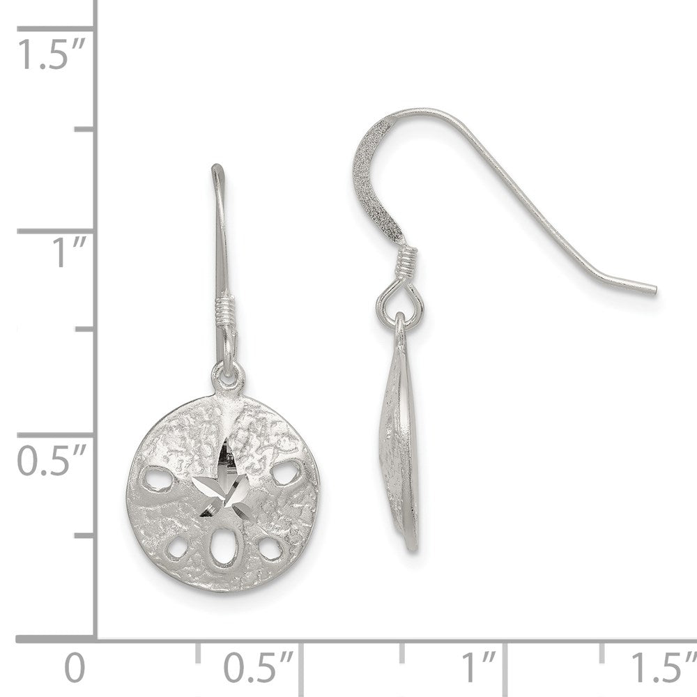Sterlingsilber Sand Dollar Ohrringe