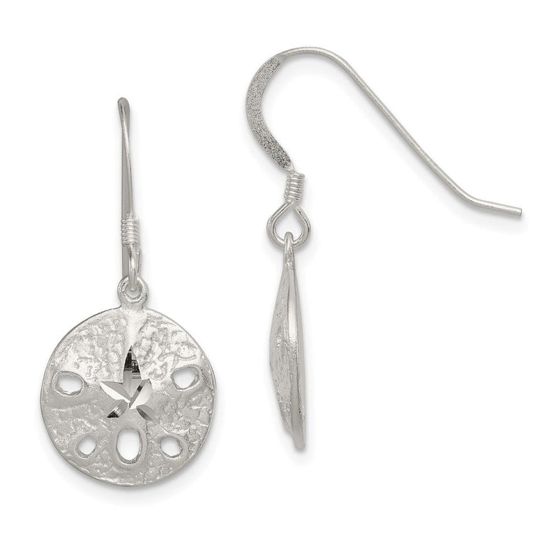 Sterlingsilber Sand Dollar Ohrringe