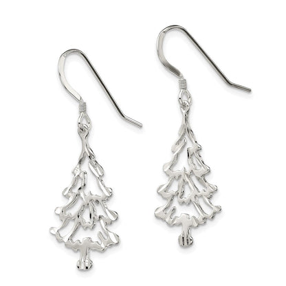 Sterlingsilber Weihnachten Baum Ohrringe