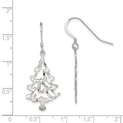 Sterlingsilber Weihnachten Baum Ohrringe