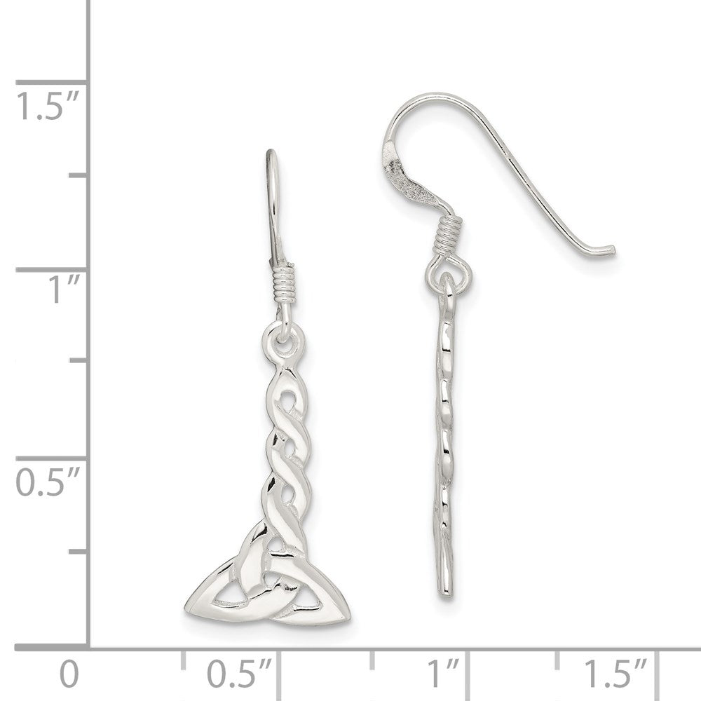 Sterlingsilber Gedreht Knoten Ohrhänger