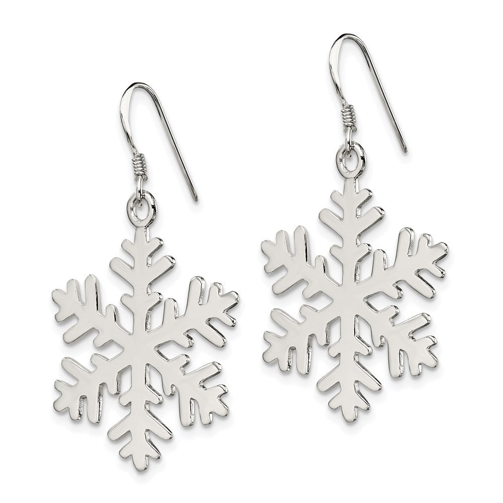 Sterlingsilber Schneeflocke Ohrhänger
