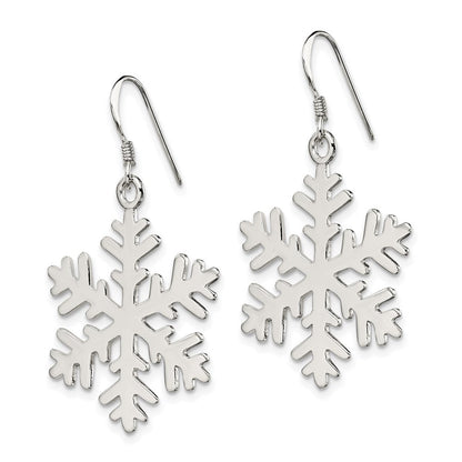 Sterlingsilber Schneeflocke Ohrhänger