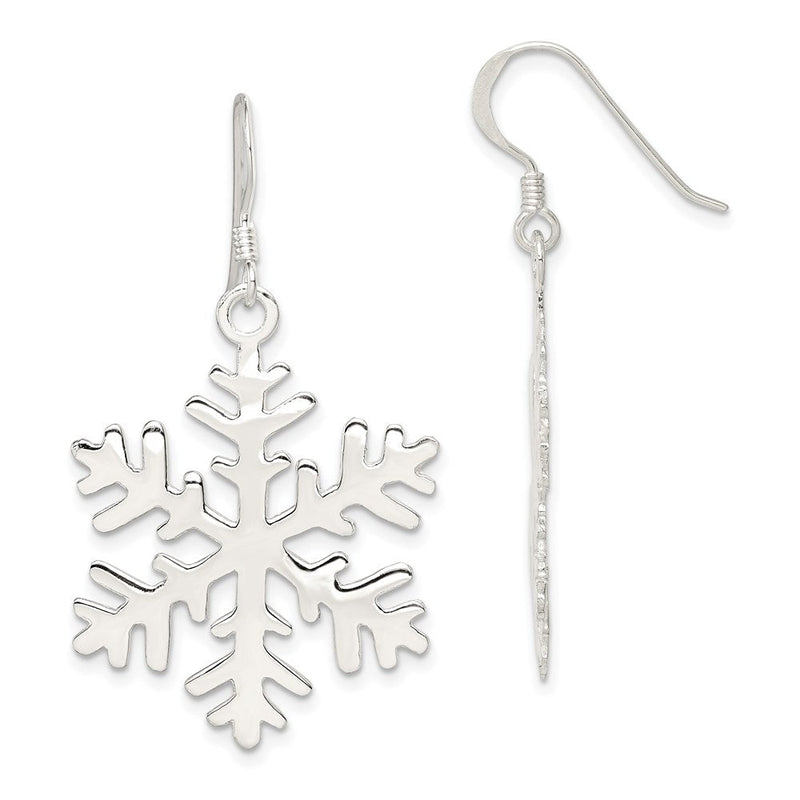 Sterlingsilber Schneeflocke Ohrhänger