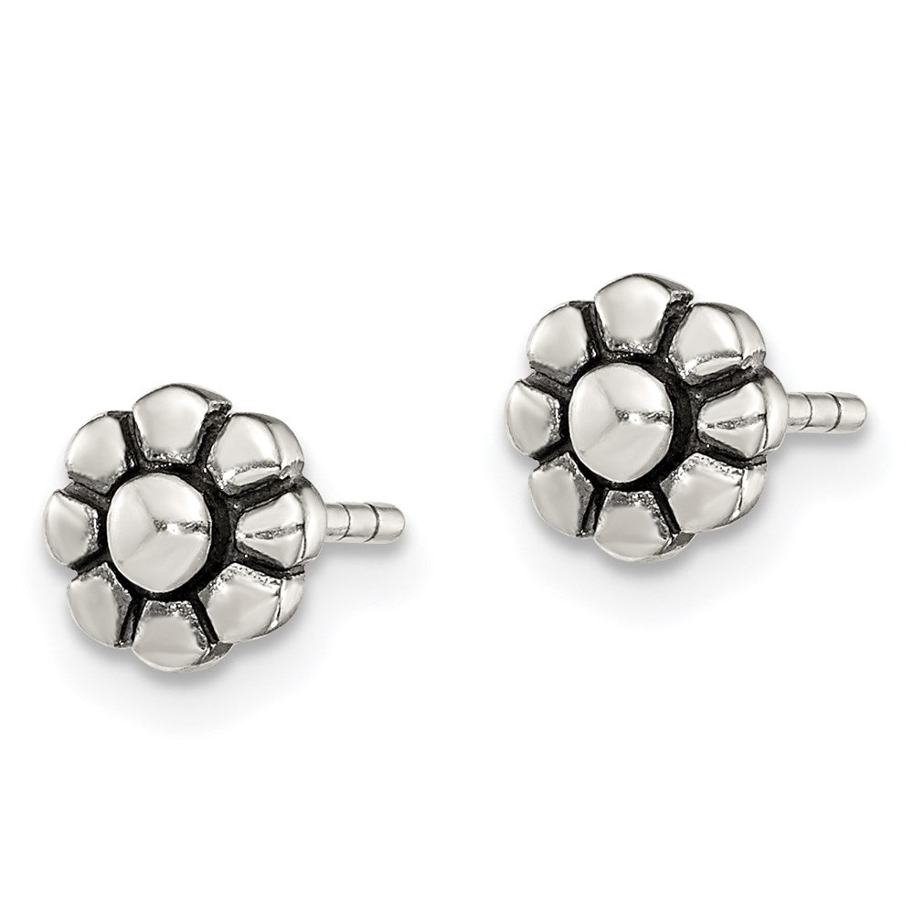 Sterlingsilber Antik Blume Ohrstecker