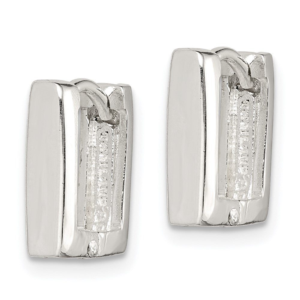 Sterlingsilber Quadratisch Klappbar Creolen