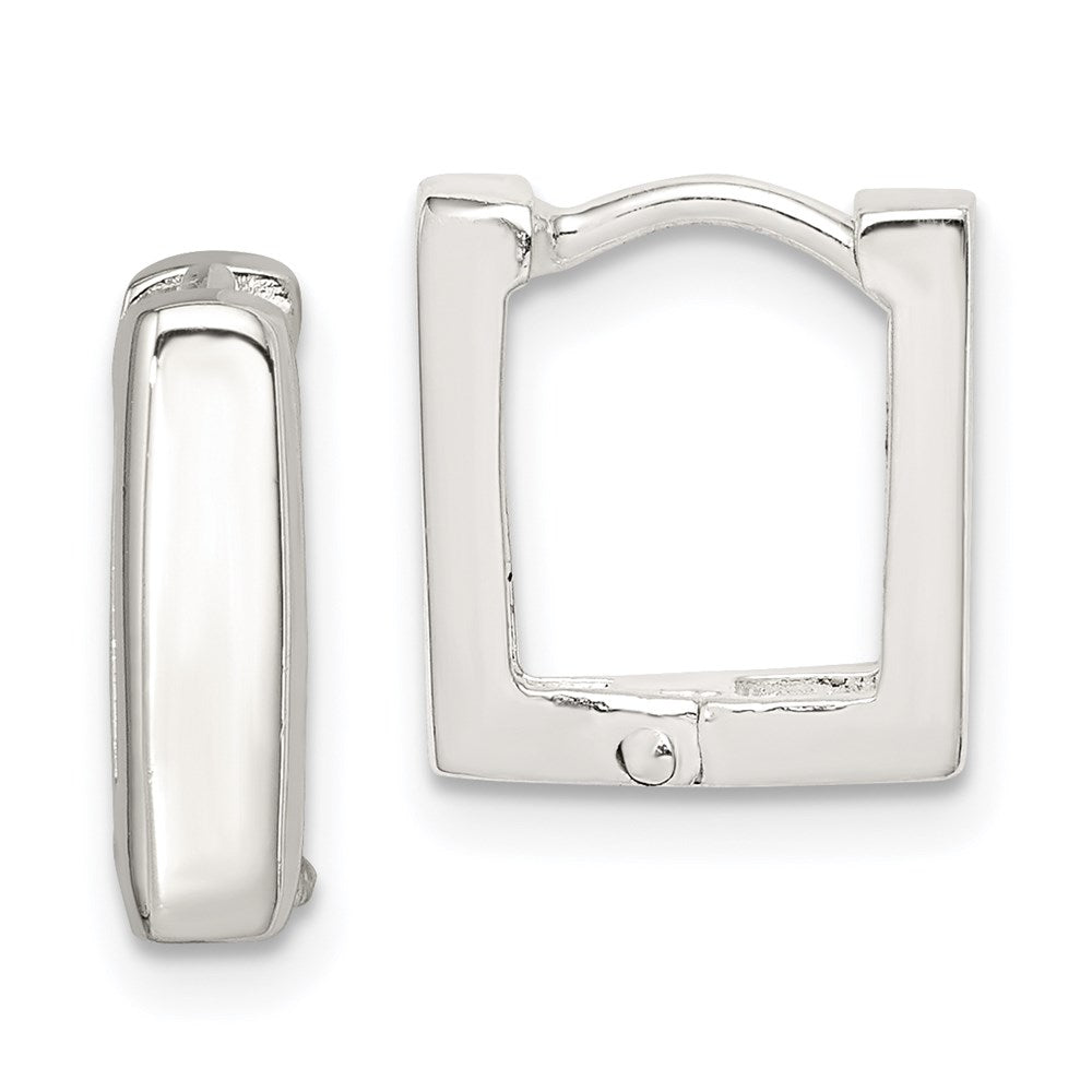 Sterlingsilber Quadratisch Klappbar Creolen