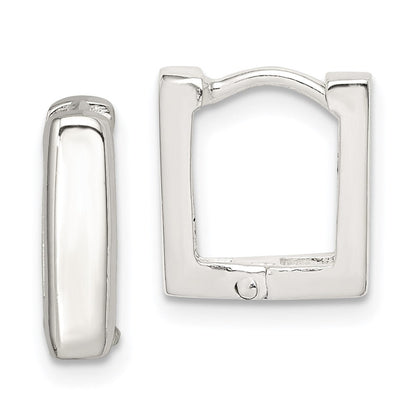 Sterlingsilber Quadratisch Klappbar Creolen