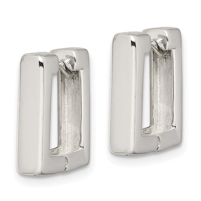 Sterlingsilber Quadratisch Klappbar Creolen