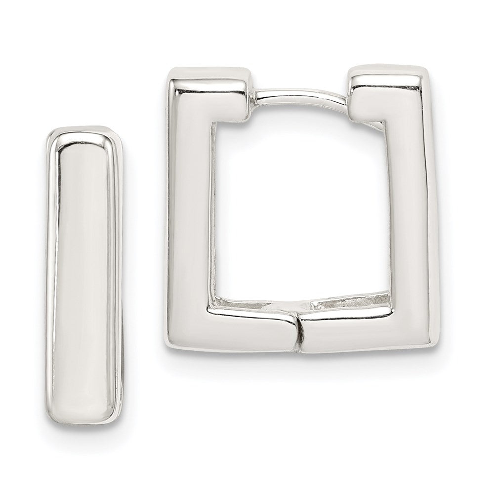 Sterlingsilber Quadratisch Klappbar Creolen
