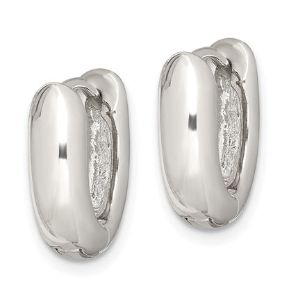 Sterlingsilber Oval Klappbar Creolen