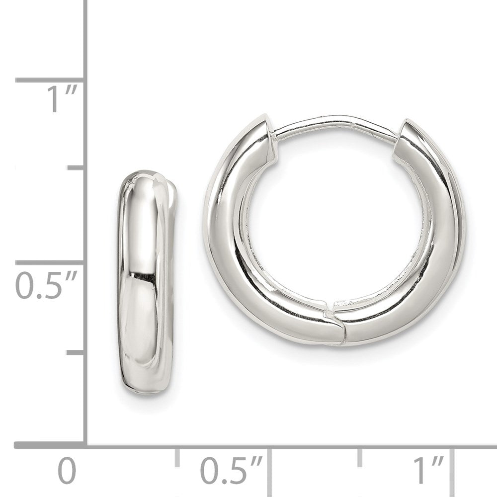 Sterlingsilber Poliert Klappbar Creolen