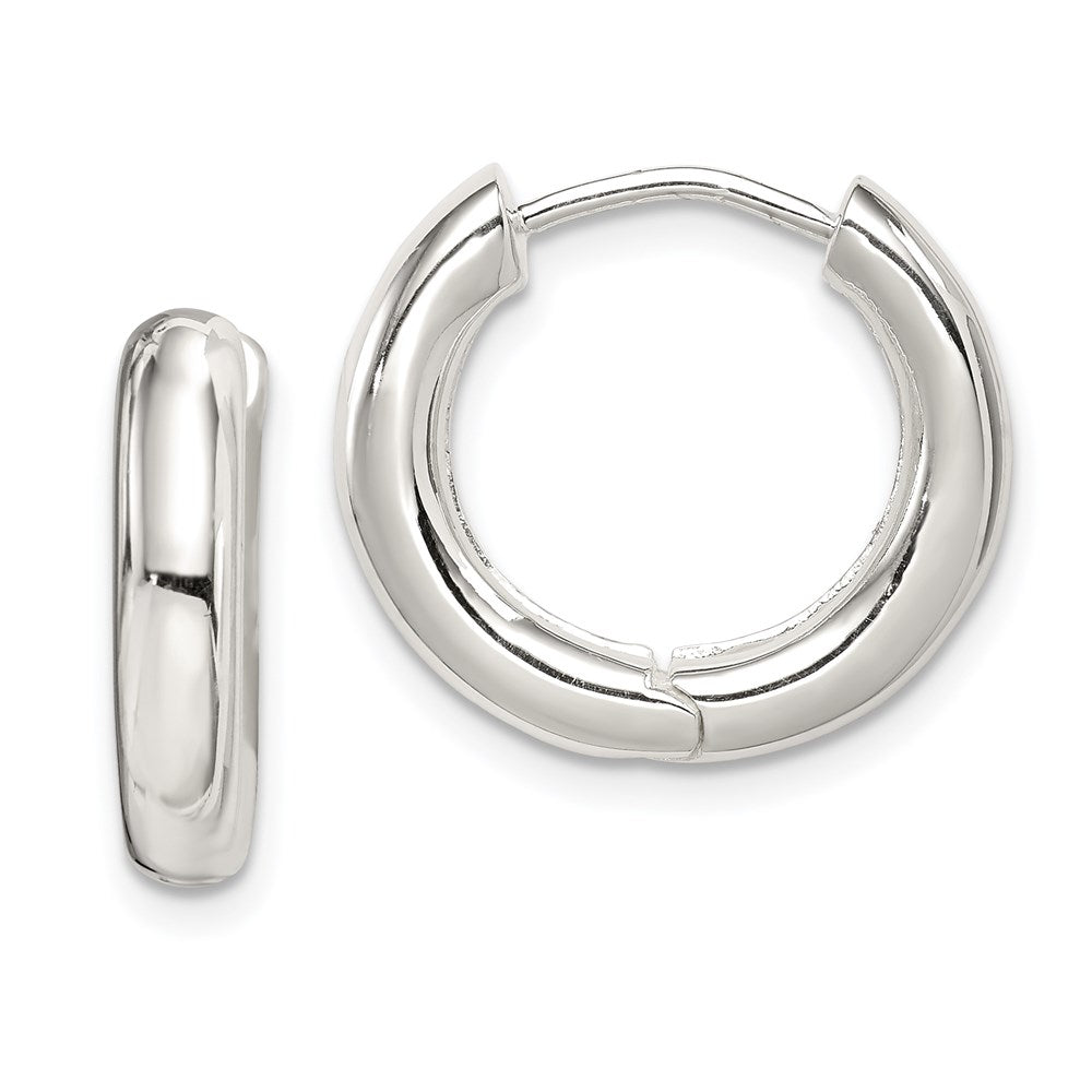 Sterlingsilber Poliert Klappbar Creolen