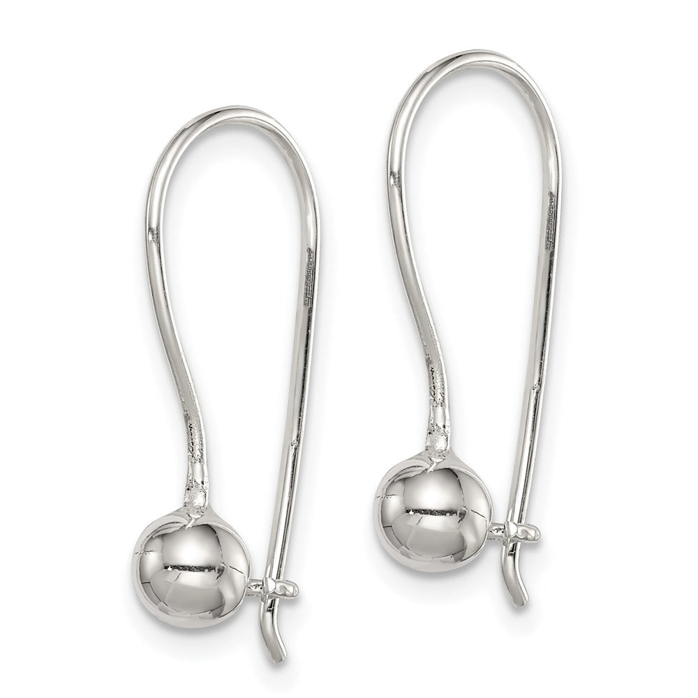 Sterlingsilber 5mm Kugel Ohrringe
