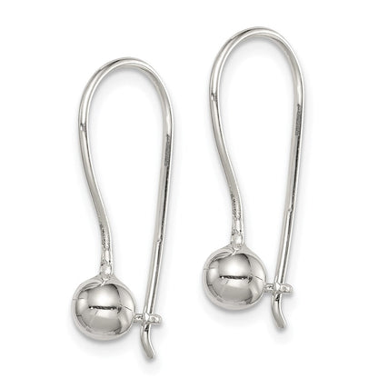 Sterlingsilber 5mm Kugel Ohrringe